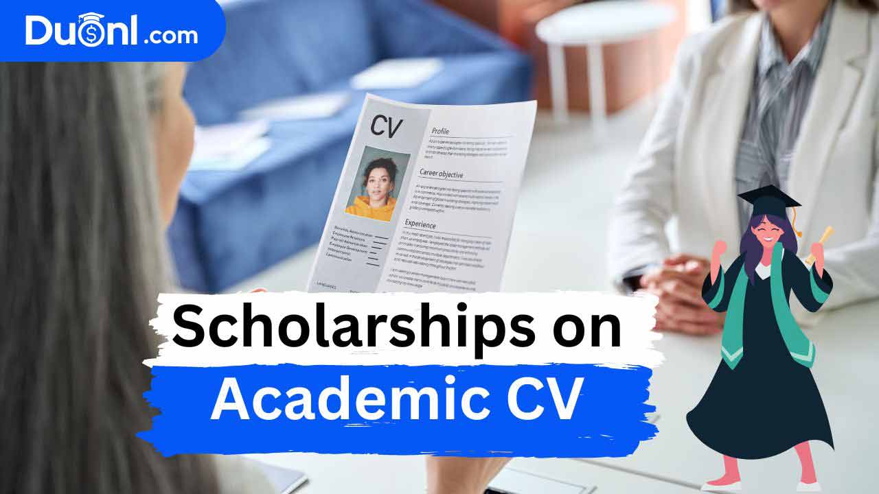 Write Scholarships on Academic CV